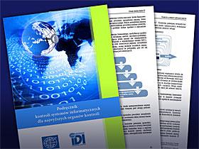 Okładka i wybrane strony podręcznika kontroli systemów informatycznych