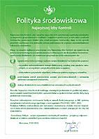 Polityka środowiskowa - dokument