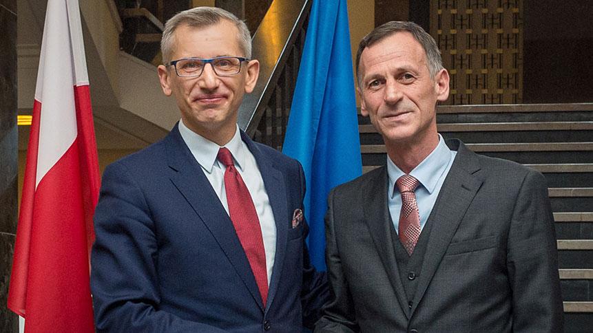 Prezes NIK Krzysztof Kwiatkowski i Audytor Generalny Kosowa Besnik Osmani