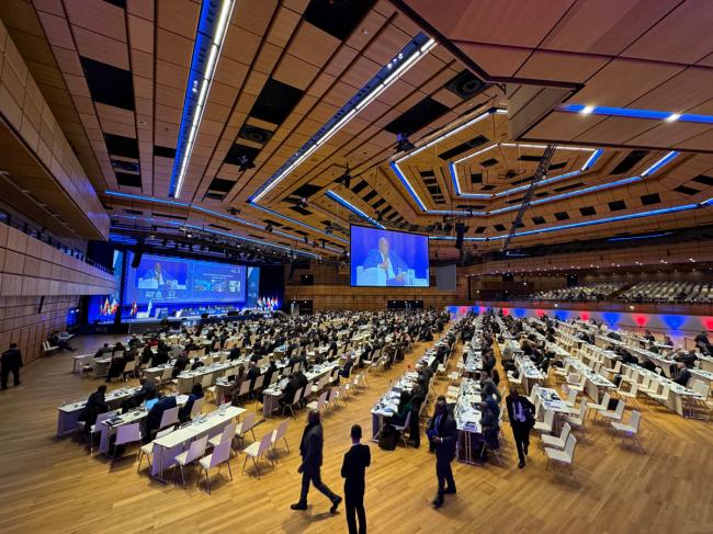 Sala sesji plenarnej zgromadzenia INTERPOL