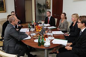 Meeting of Ms Gudrun Antemar, Auditor General of the Swedish NAO with Mr Jacek Jezierski, President of the NIK 