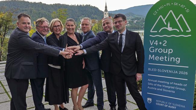 Szefowie NOK krajów Grupy V4+2 i Uzbekistanu na spotkaniu w Bledzie, Słowenia