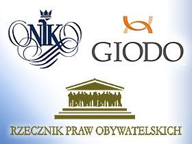 Logotypy: NIK, GIODO i RPO