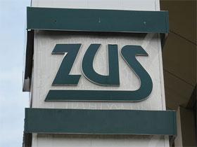 Szyld z logo ZUS
