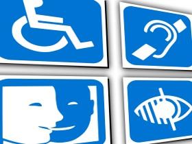 Symbole różnych rodzajów niepełnosprawności