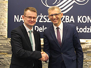 Auditor General of Lithuania, Arūnas Dulkys and Krzysztof Kwiatkowski, President of the Supreme Audit Office of Poland