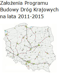 Założenia Programu Budowy Dróg Krajowych na&nbsp;lata 2011-2015 (mapa)