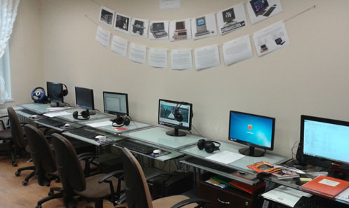 Sala treningu komputerowego w&nbsp;ŚDS w&nbsp;Wolnicy