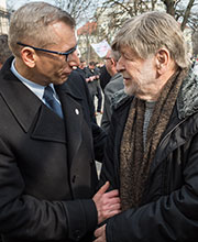 Prezes NIK Krzysztof Kwiatkowski w&nbsp;rozmowie z&nbsp;Szewachem Weissem