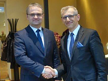 Spotkanie Prezesa NIK Krzysztofa Kwiatkowskiego z&nbsp;Prezesem NOK Estonii Janarem Holmem