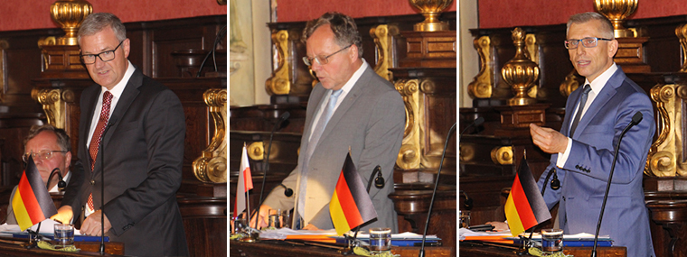 President of Bundesrechnungshof, Kay Scheller, President of the Czech Supreme Audit Office, Miloslav Kala and NIK President, Krzysztof Kwiatkowski.