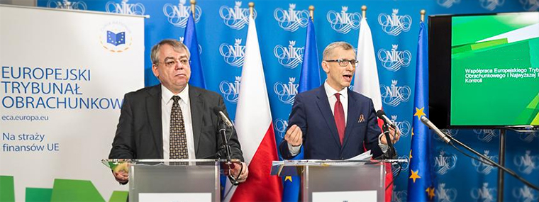 Klaus-Heiner Lehne - prezes ETO od&nbsp;2016 r., Krzysztof Kwiatkowski - prezes NIK