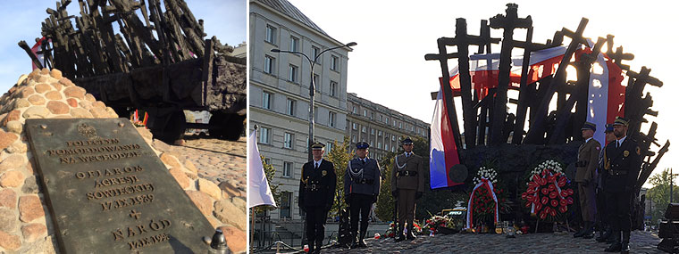 Ochody 79. rocznicę sowieckiej agresji na Polskę przy pomniku Poległym i Pomordowanym na Wschodzie.