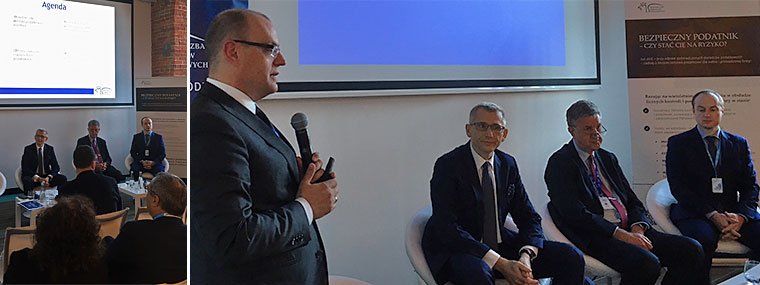 Prezes NIK Krzysztof Kwiatkowski wśród prelegentó jednego z paneli na Europejskim Forum Gospodarczym w Łodzi