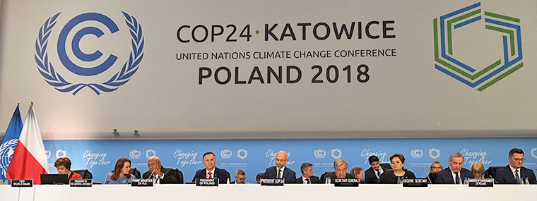 Szczyt  klimatyczny ONZ COP24 otwarty. Otwarcia dokonali Prezydent RP Andrzej Duda i Sekretarz Generalny ONZ António Guterres. 
