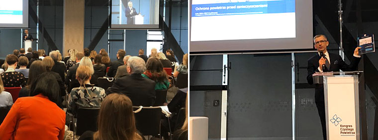 Prezes NIK prezentuje wyniki raportu NIK uczestnikom Kongresu Czystego Powietrza