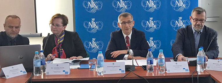 Zdjęcie ze spotkania w delegaturze NIK - prezydium