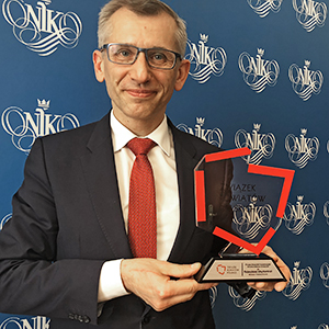 Prezes NIK Krzysztof Kwiatkowski z&nbsp;nagrodą