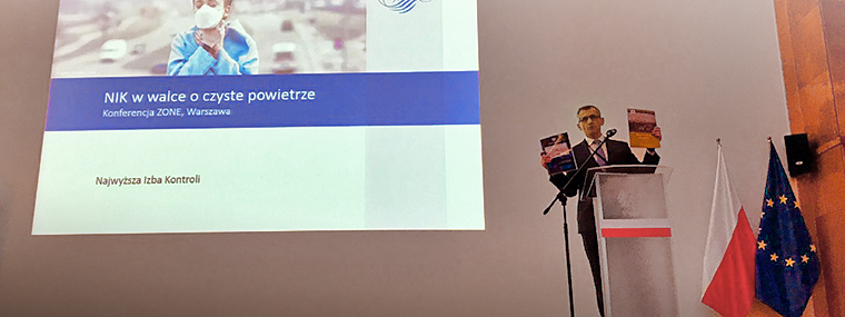 Prezes NIK Krzysztof Kwiatkowski podczas konferencji w&nbsp;Ministerstwie Przedsiębiorczości i&nbsp;Technologii