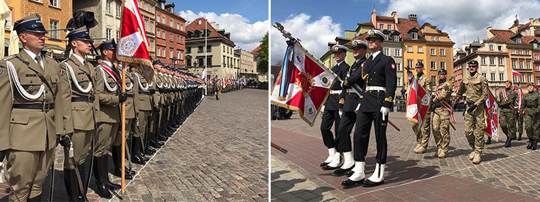 Obchody Święta Narodowego Trzeciego Maja w&nbsp;Warszawie - defilada wojskowa