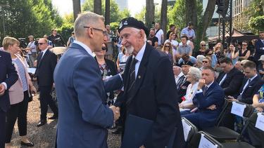 Prezes NIK Krzysztof Kwiatkowski i&nbsp;powstaniec warszawski