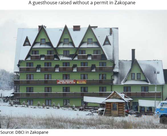 A guesthouse raised without a&nbsp;permit in Zakopane 