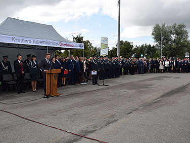 Obchody rocznicy wybuchu II wojny światowej pod Pomnikiem Polskich Celników w Malborku