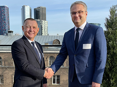Auditor General of Estonia Janar Holm and NIK President Marian Banaś