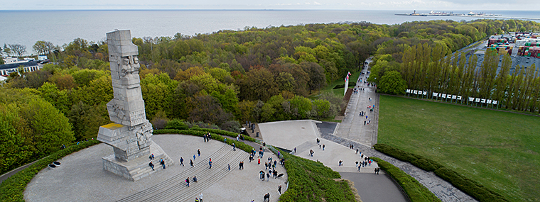 Westerplatte: pomnik i otaczające tereny