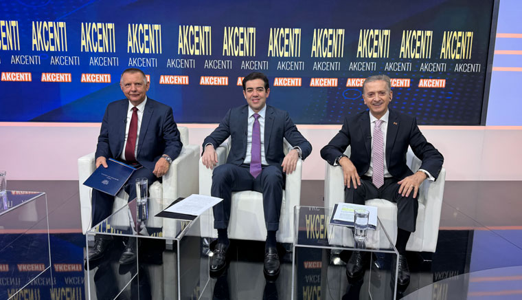 From the left: NIK President Marian Banaś, President of the Federal Court of Accounts of Brazil Bruno Dantas and Head of the Audit Authority of Montenegro Nikola N. Kovačević
