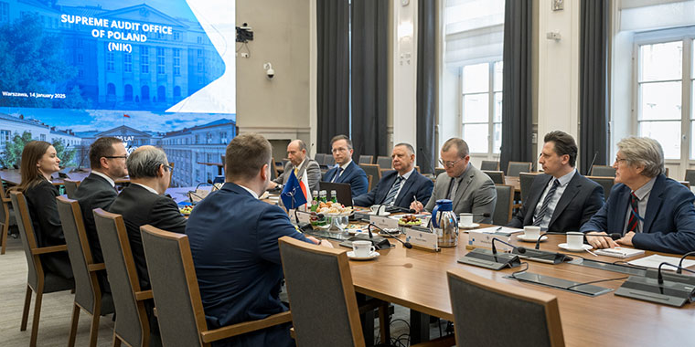 Delegation of the International Board of Auditors for NATO at NIK headquarters