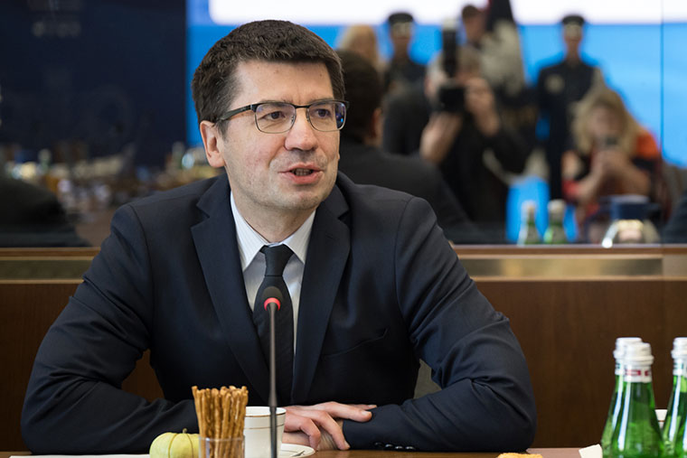 New President of NIK Mariusz Haładyj at NIK headquarters