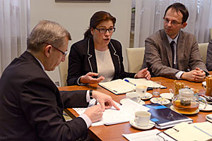 Spotkanie Prezesa NIK Krzysztofa Kwiatkowskiego z&nbsp;Prezes UOKiK Małgorzatą Krasnodębską-Tomkiel